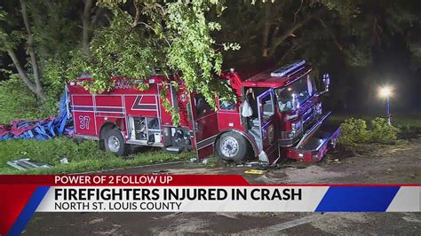 3 firefighters injured in north St. Louis County rollover crash